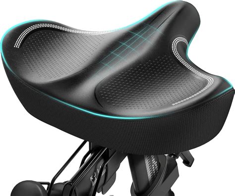 amazoncom gineoo oversized bike seat extra wide comfort pure memory