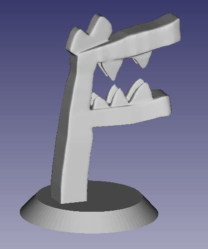 Free STL file F (alphabet lore) 👽・3D print design to download・Cults