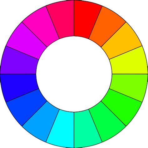 Color Wheel With 16 Colors Clip Art Image - ClipSafari