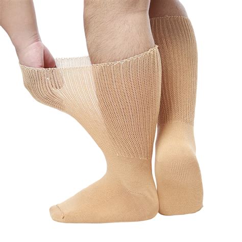 Extra Wide Socks for Swollen Feet Stretch to 30" Seniors Diabetics