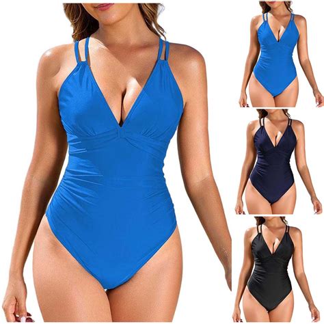 Goodtrade8 Swim Suit One Piece for Women Bikini Tummy Control Swim