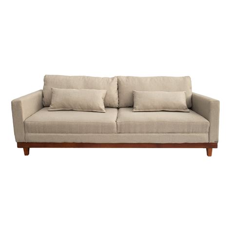 Sofá London Sala/Recepção/Escritório 2,30cm:LIN.NUDE | MadeiraMadeira