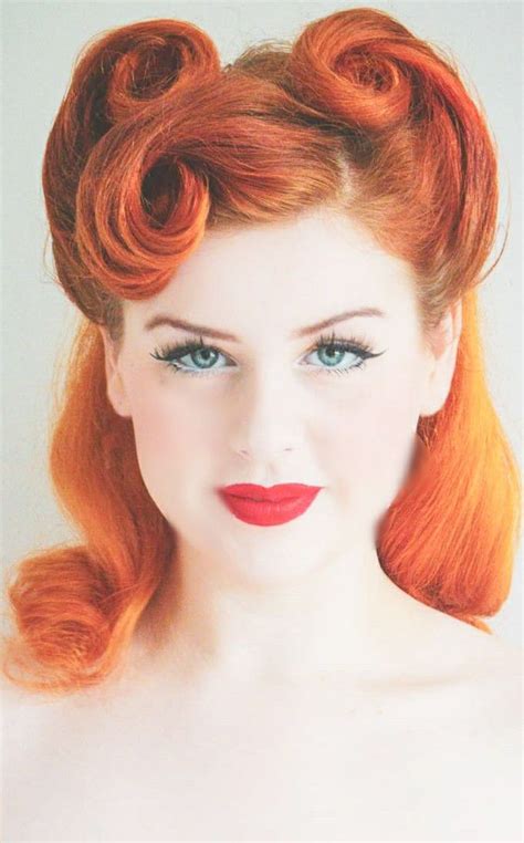 by T.Shima on glossy hairset | Rockabilly hair, Retro hairstyles ...