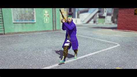 Suicide Squad Joker's Leather coat and funny pants - GTA5-Mods.com
