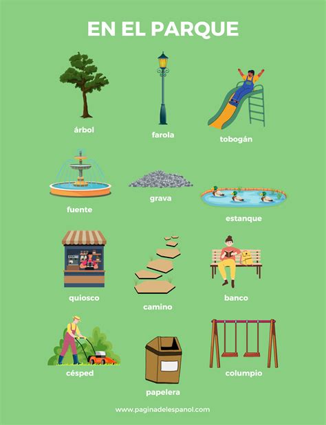 Vocabulario: En el parque | La página del español