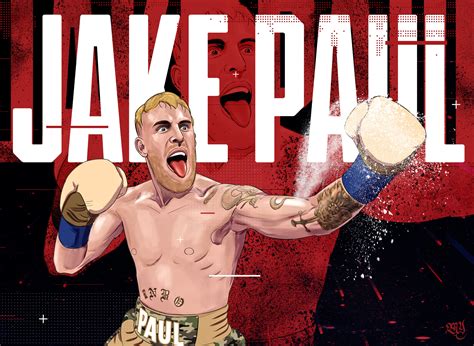 ArtStation - boxing illustration- Jake Paul fan art