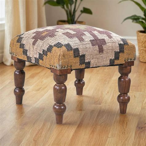 upholstered stool etsy