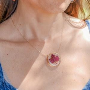 Real Maple Leaf Necklace Autumn Leaf Necklace - Etsy