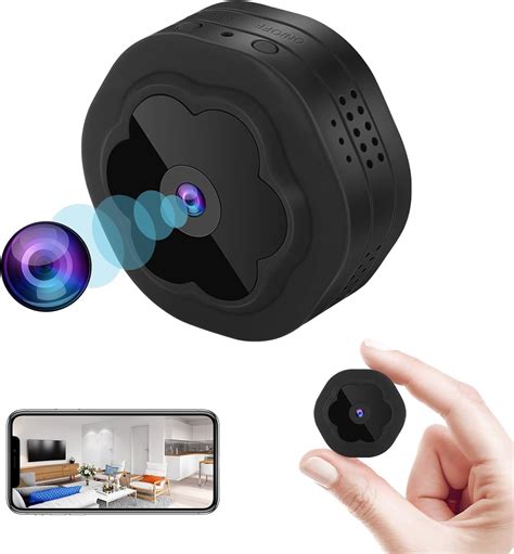 Amazon.com: Cámara oculta WiFi, cámara portátil inalámbrica, mini