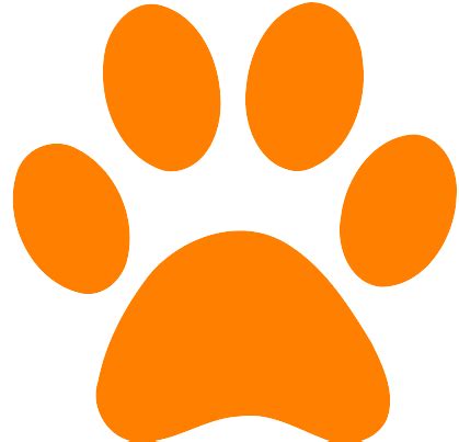 Blues Clues Orange Paw Clip Art at Clker.com - vector clip art online