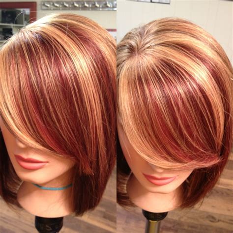 Short red hair color ideas with highlights - onwebtery