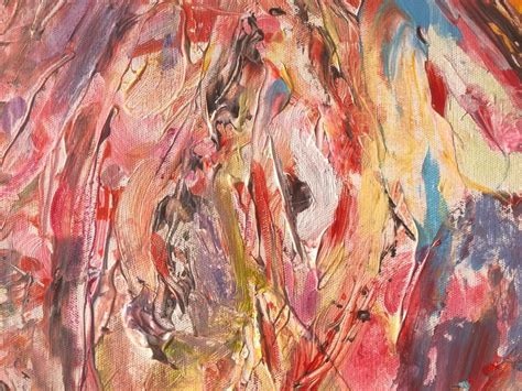 nerea caos  vagina  sees  oil  canvas painting