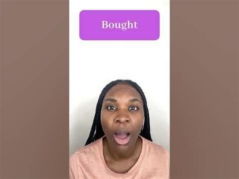 "Bought" Pronunciation: How To Say "Bought" In English #learnenglish # ...