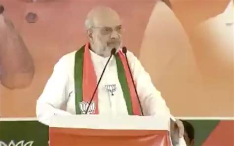 home minister amit shah delivers communal speech  nagarkurnool