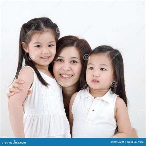 Asian woman and daugthers stock photo. Image of lifestyles - 21169284