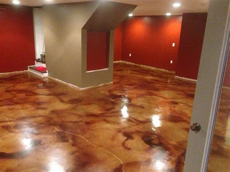 Acid Stain Basement Concrete Floor – Flooring Site