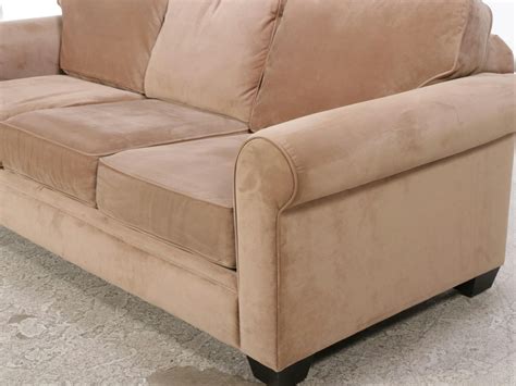 contemporary rolled arm sofa ebth