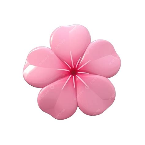 Cherry Blossom Sakura Emoji Illustration Simple And Cute Petal 3d ...