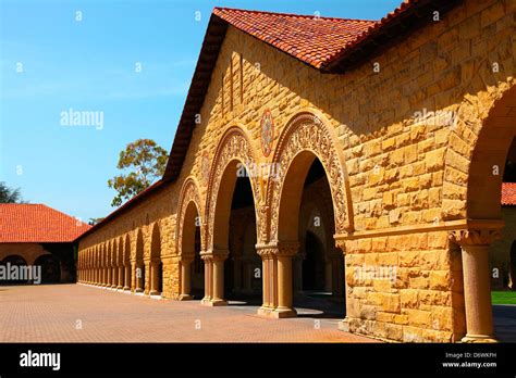 main quad stanford university palo alto california stock photo alamy