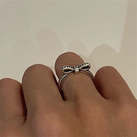 Pandora Bow Ring RRP: £50 Doesn’t come with original... - Depop