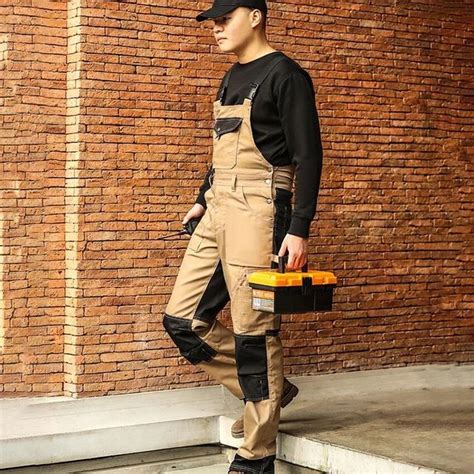 cotton overalls jumpsuit men workwear mechanic welding overalls