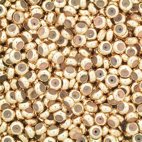 Stopery do sznurków 3x7mm 4szt / złoty/ AKG454C - Manzuko