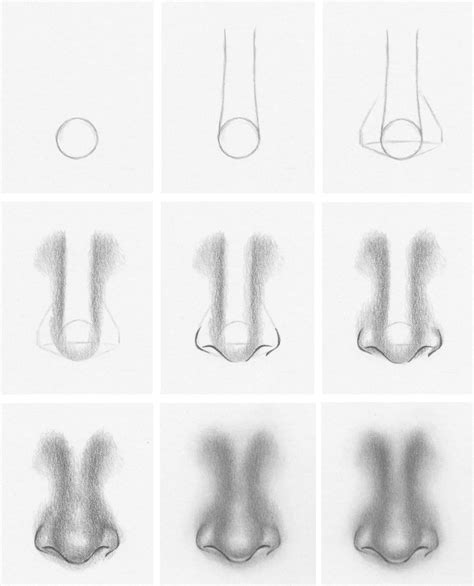 draw  nose  simple steps rapidfireart