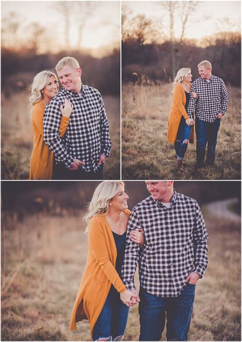 Downtown Frankfort + Hickory Creek Preserve December Engagement in