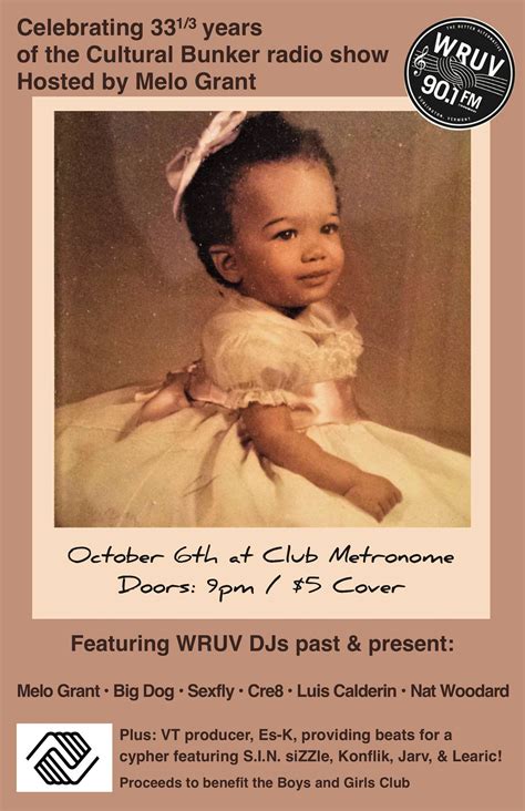 33 1/3 Anniversary of The Cultural Bunker | WRUV FM Burlington