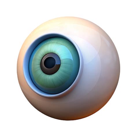 immaculate passionate minimalist human eye  transparent background