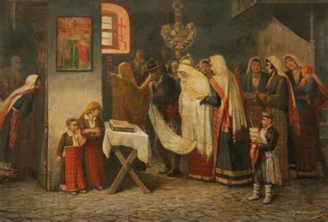 Ivan Mrkvička - "Wedding in Momchilovtsi" | Giclee painting, Giclee ...