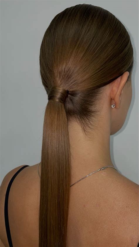 Ничего лишнего 🖤 | Beautiful hair, Low ponytail, Hair beauty