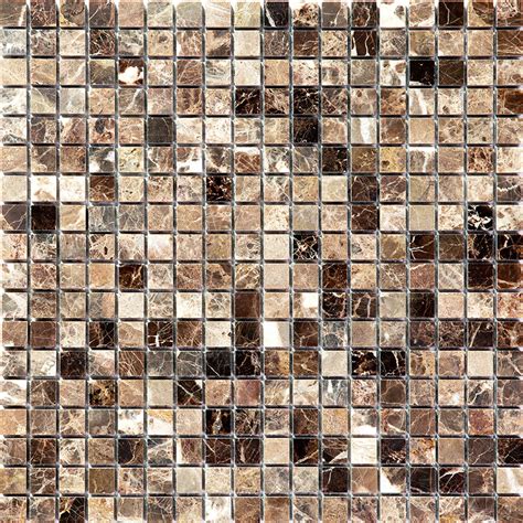 4M022-15P Emperador Dark Мозаика из мрамора 4 мм Natural i-Tilе ...