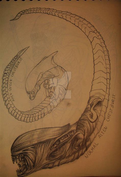 ALIEN chestburster design by danieljimenezdibujo on DeviantArt