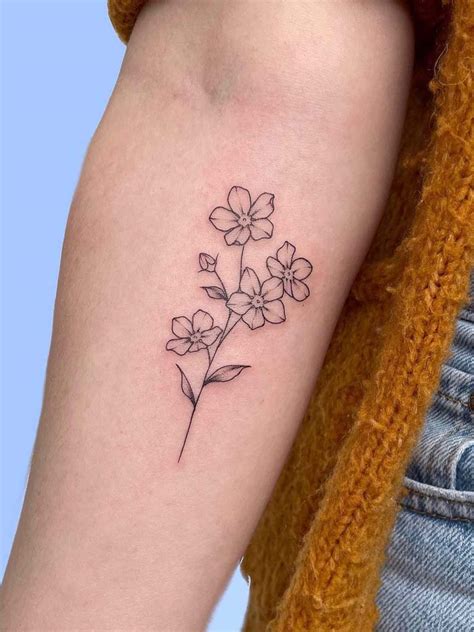 Flower Tattoo Forearm Small