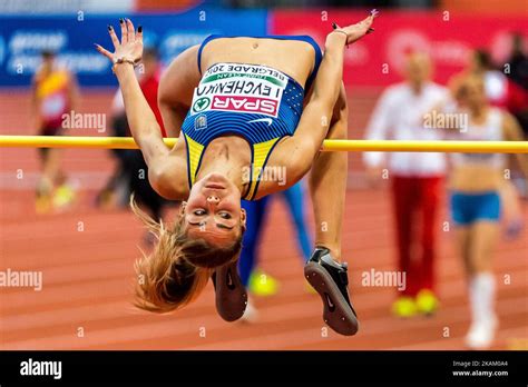 Yuliya Levchenko,Ukraine, during High Jump for women at European ...