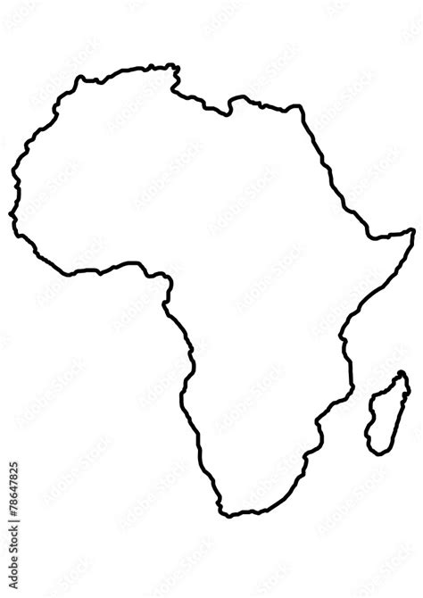 african blank maps