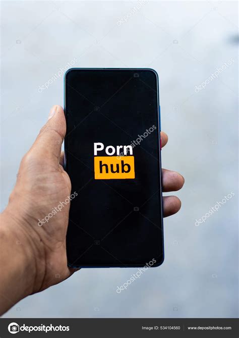 Assam India September 2020 Pornhub Logo Phone Screen Stock Image