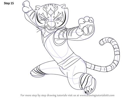 Learn How to Draw Tigress from Kung Fu Panda (Kung Fu Panda) Step by ...