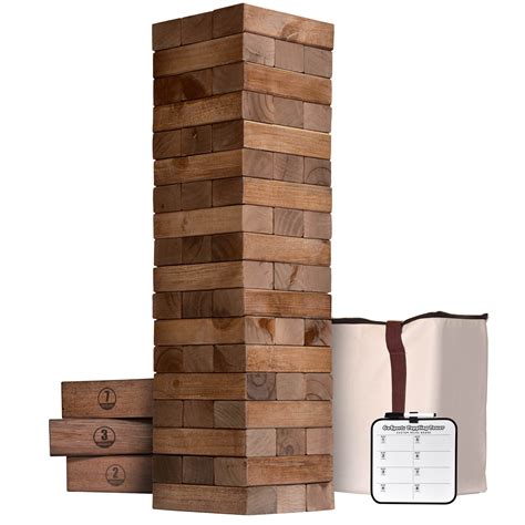 GoSports Toppling Tower - Giant Wooden Stacking Nepal | Ubuy