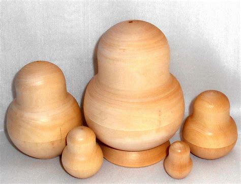 Blank DIY Babushka Dynasty 13-set Raw Plain Unpainted Unfinished ...
