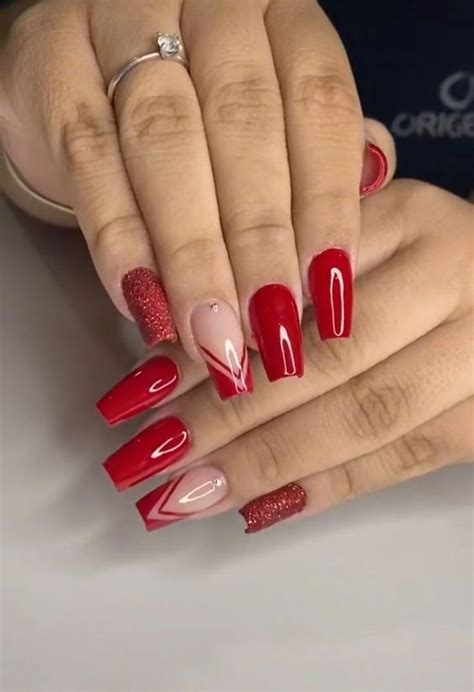 Unhas Curtas Vermelhas Em Gel - Unhas vermelhas em gel