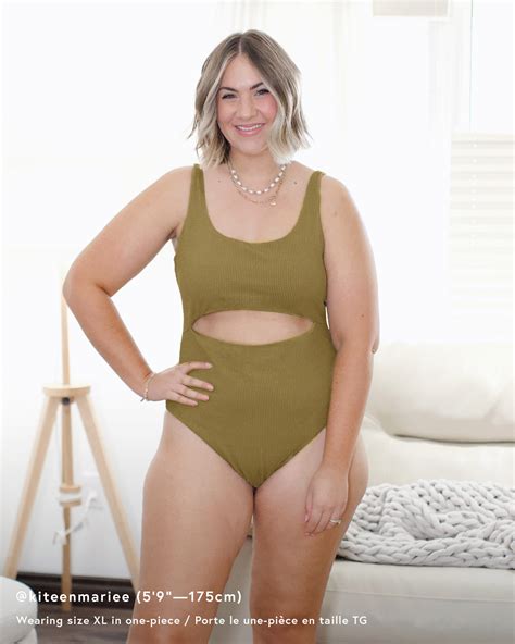 TROPIK Smocked Textured Cut-out One-piece Swimsuit - Olive Green