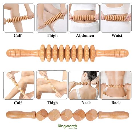 Professional Massager Kit Body Cupping Wood Therapy Massage Tools Set