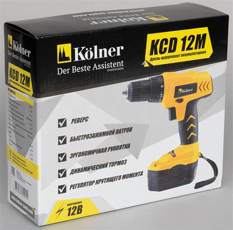 Обзор дрели-шуроповерта Kolner KCD 12M