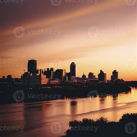 Sunset Saskatoon Skyline. AI Generative 28793502 Stock Photo at Vecteezy