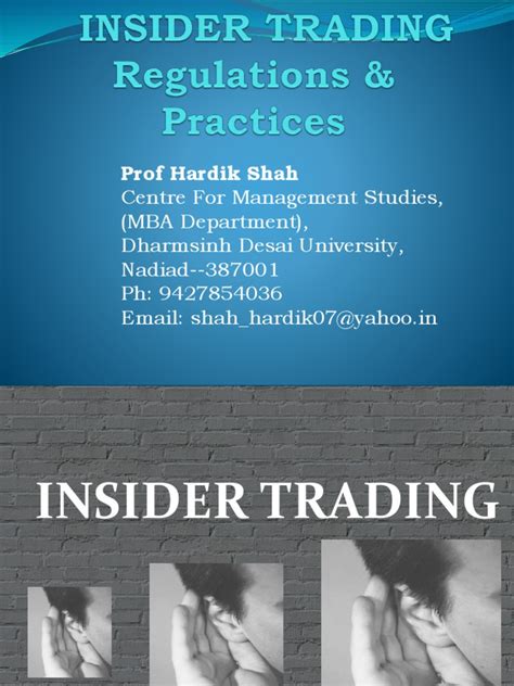 insider trading insider trading securities finance