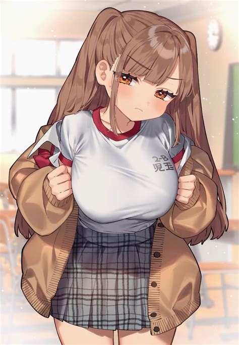 「149cmのチビ巨乳ちゃんです… #これでフォロワーさん増えました 」|咲良ゆき 사쿠라 유키のイラスト