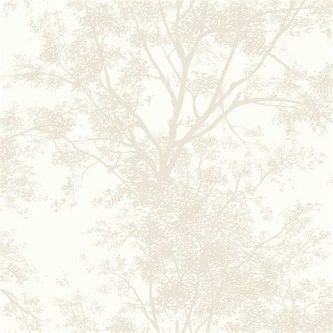 SW7510 | Tree Silhouette Sidewall Wallpaper - Pearl | Wallpaper Boulevard