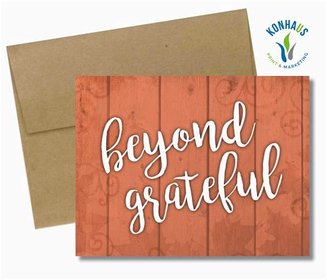 'Beyond Grateful' Greeting Cards - Konhaus